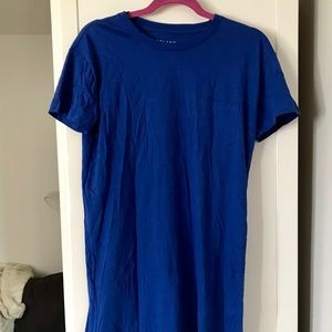 Blue T-shirt dress